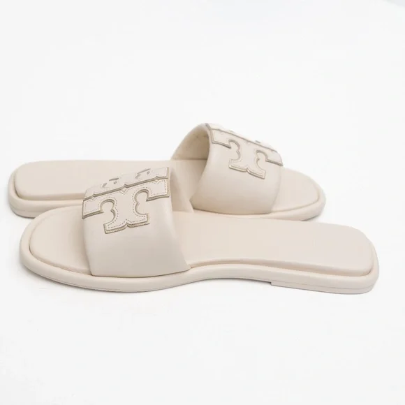 Tory Burch • Double-T Nappa Leather Slide